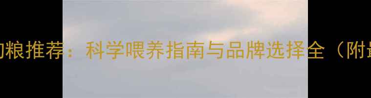 图片 3个月比熊幼犬狗粮推荐：科学喂养指南与品牌选择全（附最新选购攻略）1