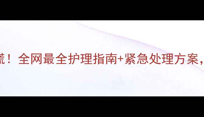 图片 3月龄幼犬腹泻别慌！全网最全护理指南+紧急处理方案，养宠小白必看🐾1