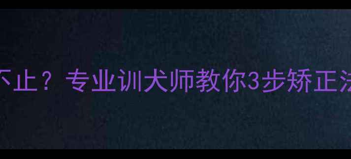 图片 5个月大幼犬乱叫不止？专业训犬师教你3步矫正法（附训犬指南）1