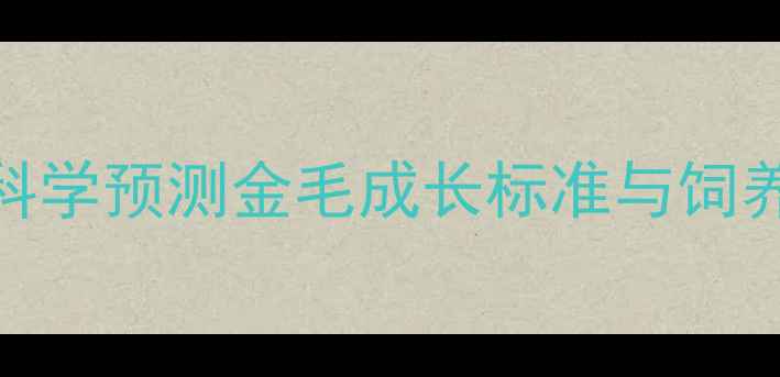 图片 7个月拉布拉多大多少？科学预测金毛成长标准与饲养指南（附身高对照表）2