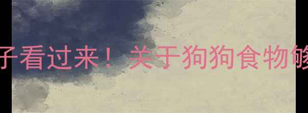 图片 ✨养拉布拉多的宝子看过来！关于狗狗食物够不够的终极指南🐾
