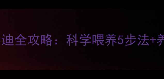图片 两个月茶杯泰迪全攻略：科学喂养5步法+养宠避坑指南1
