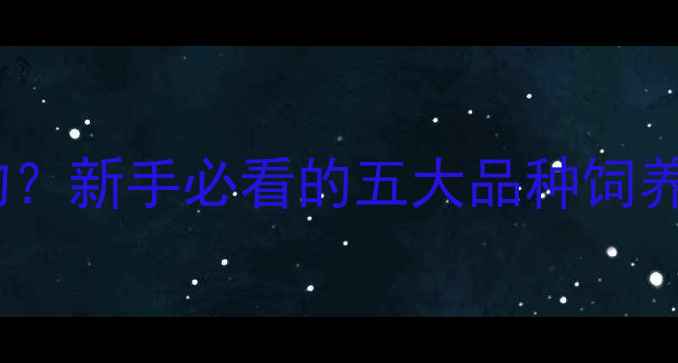 图片 什么龟适合当宠物？新手必看的五大品种饲养指南与避坑建议2