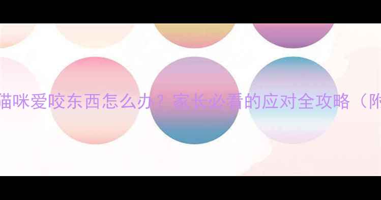 图片 六七个月大猫咪爱咬东西怎么办？家长必看的应对全攻略（附训练图解）