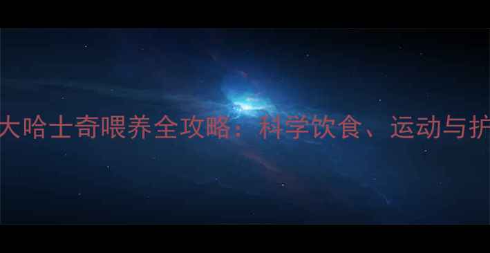 图片 六个月大哈士奇喂养全攻略：科学饮食、运动与护理指南