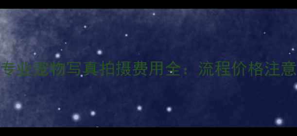 图片 北京专业宠物写真拍摄费用全：流程价格注意事项