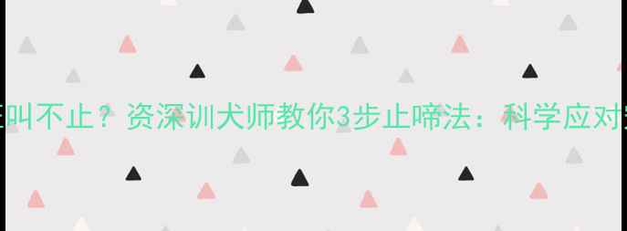 图片 哈士奇半夜狂叫不止？资深训犬师教你3步止啼法：科学应对宠物睡眠焦虑