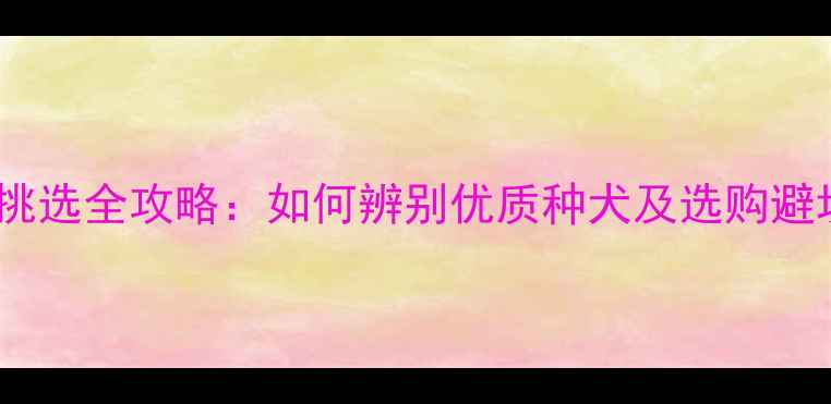 图片 哈士奇幼犬品相挑选全攻略：如何辨别优质种犬及选购避坑指南（推荐）1