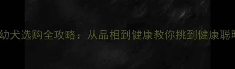 图片 哈士奇幼犬选购全攻略：从品相到健康教你挑到健康聪明好犬2