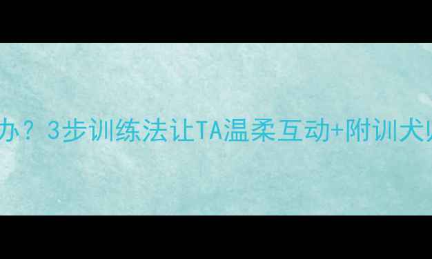 图片 哈士奇扑人怎么办？3步训练法让TA温柔互动+附训犬师亲授防扑指南1