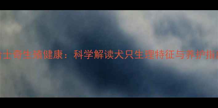 图片 哈士奇生殖健康：科学解读犬只生理特征与养护指南