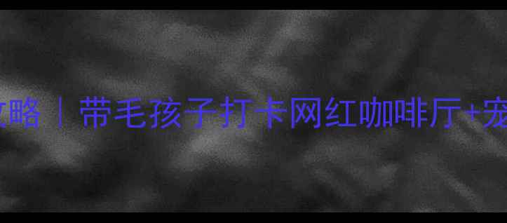 图片 宜昌国际广场遛狗攻略｜带毛孩子打卡网红咖啡厅+宠物友好设施全测评1