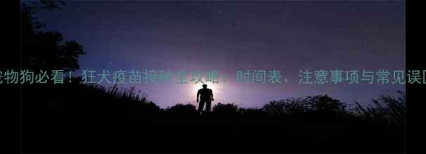 图片 宠物狗必看！狂犬疫苗接种全攻略：时间表、注意事项与常见误区
