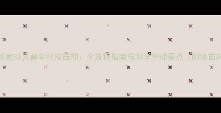 图片 小狗带回家30天黄金打疫苗期：全流程指南与科学护理要点（附疫苗时间表）