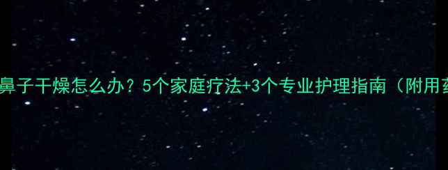 图片 小狗感冒鼻子干燥怎么办？5个家庭疗法+3个专业护理指南（附用药清单）2