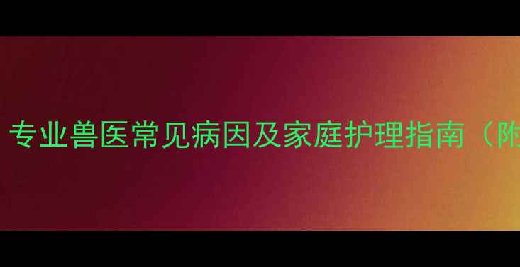 图片 小狗肚子积水症状：专业兽医常见病因及家庭护理指南（附诊断与预防方案）2