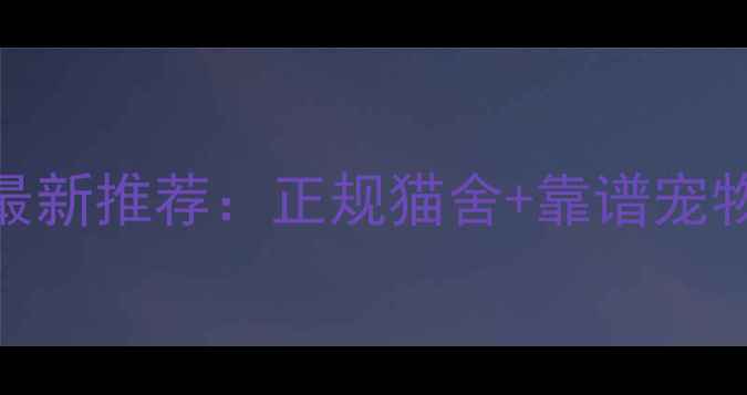 图片 广州哪里买宠物猫？最新推荐：正规猫舍+靠谱宠物店+线上平台全攻略2