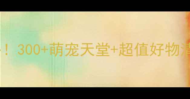 图片 广州清平路宠物市场必逛攻略！300+萌宠天堂+超值好物清单，看完这篇再去不踩雷！2