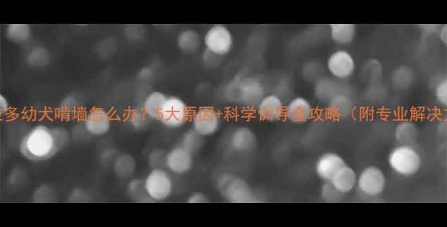 图片 拉布拉多幼犬啃墙怎么办？5大原因+科学训导全攻略（附专业解决方案）