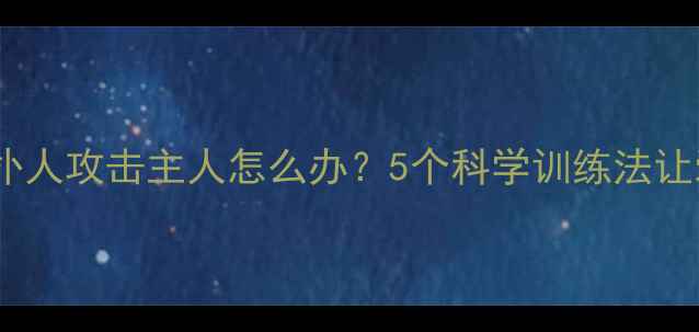 图片 拉布拉多扑人攻击主人怎么办？5个科学训练法让爱犬变乖1