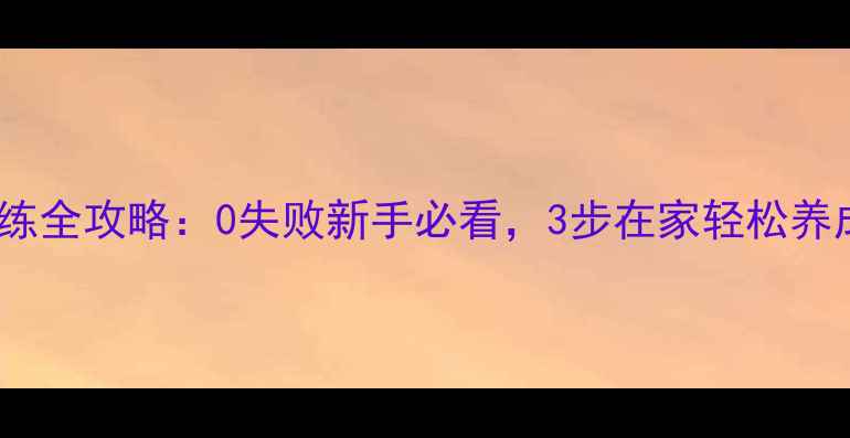 图片 拉布拉多排便训练全攻略：0失败新手必看，3步在家轻松养成定点排便习惯2