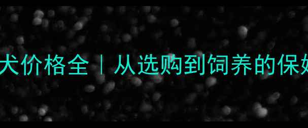 图片 拉布拉多犬价格全｜从选购到饲养的保姆级指南2