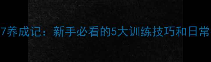 图片 拉布拉多犬小7养成记：新手必看的5大训练技巧和日常护理全攻略！