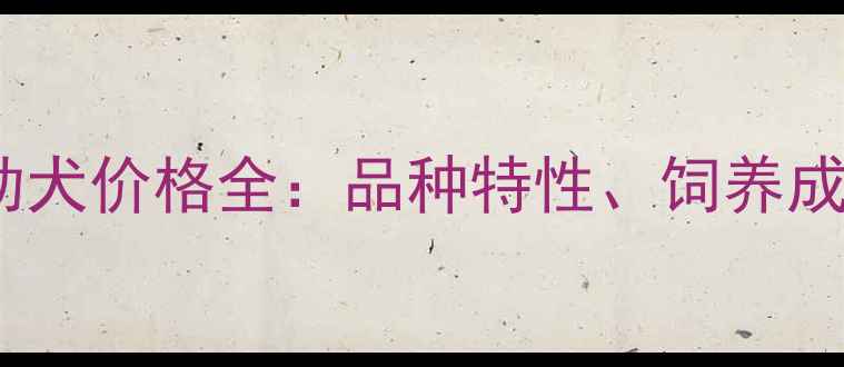 图片 拉布拉多白色幼犬价格全：品种特性、饲养成本与选购技巧2