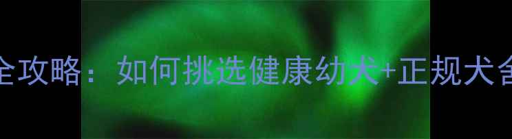 图片 最新指南哈士奇购买全攻略：如何挑选健康幼犬+正规犬舍推荐+饲养避坑指南1