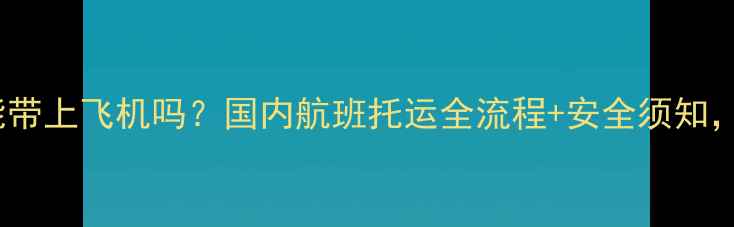 图片 最新指南：猫咪能带上飞机吗？国内航班托运全流程+安全须知，附航空公司政策2