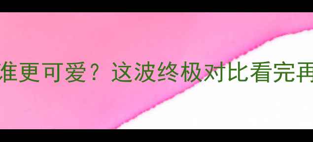 图片 柯基vs边牧谁更可爱？这波终极对比看完再决定养狗！