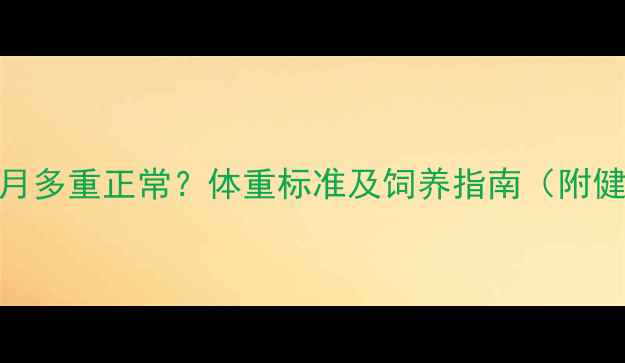 图片 比特犬四个月多重正常？体重标准及饲养指南（附健康监测表）