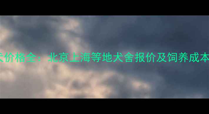 图片 泰迪犬价格全：北京上海等地犬舍报价及饲养成本指南1