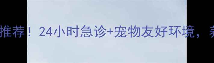 图片 深圳龙岗宠物医院推荐！24小时急诊+宠物友好环境，养宠必看避坑指南2