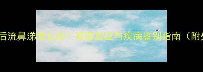 图片 狗狗打疫苗后流鼻涕怎么办？疫苗反应与疾病鉴别指南（附处理方案）2