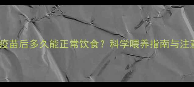 图片 狗狗接种疫苗后多久能正常饮食？科学喂养指南与注意事项全2