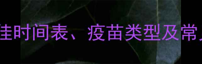 图片 狗狗疫苗接种全攻略：最佳时间表、疫苗类型及常见误区，养宠必备指南！2