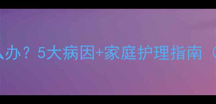 图片 猫咪拉肚子怎么办？5大病因+家庭护理指南（附自救步骤）1