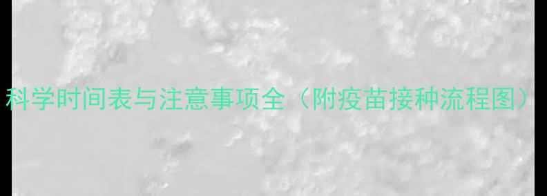 图片 科学时间表与注意事项全（附疫苗接种流程图）