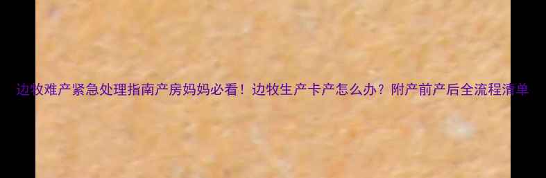 图片 边牧难产紧急处理指南产房妈妈必看！边牧生产卡产怎么办？附产前产后全流程清单