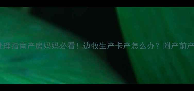 图片 边牧难产紧急处理指南产房妈妈必看！边牧生产卡产怎么办？附产前产后全流程清单2