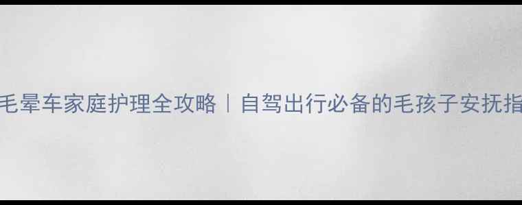 图片 金毛晕车家庭护理全攻略｜自驾出行必备的毛孩子安抚指南