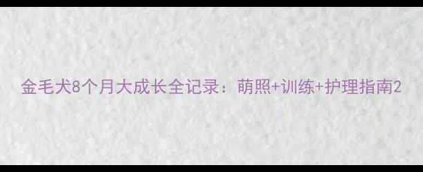 图片 金毛犬8个月大成长全记录：萌照+训练+护理指南2
