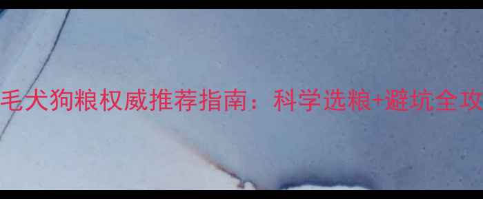 图片 金毛犬狗粮权威推荐指南：科学选粮+避坑全攻略