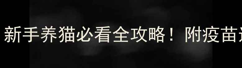 图片 🐱狂犬疫苗打几针？新手养猫必看全攻略！附疫苗选择+打针流程图解1