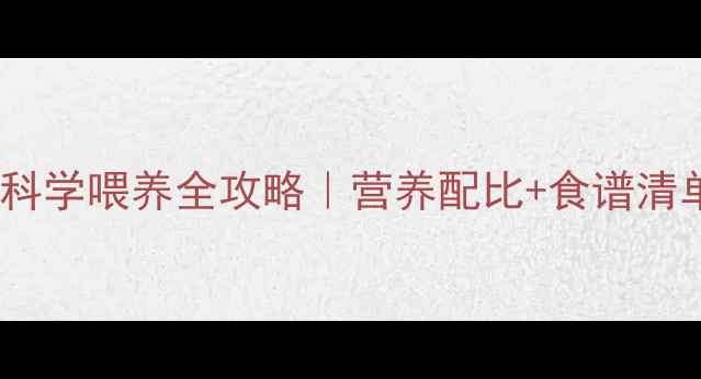 图片 🐾3月龄幼犬科学喂养全攻略｜营养配比+食谱清单+避坑指南1