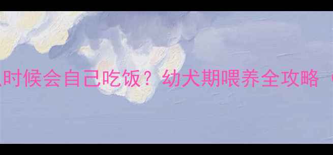 图片 🐾哈士奇幼犬什么时候会自己吃饭？幼犬期喂养全攻略（附发育时间表）1