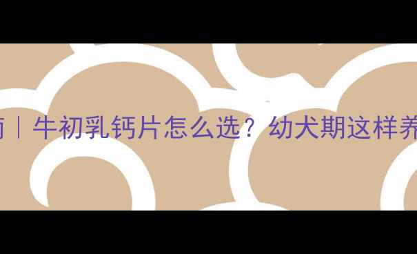 图片 🐾哈士奇补钙指南｜牛初乳钙片怎么选？幼犬期这样养，跑酷不软腿！1