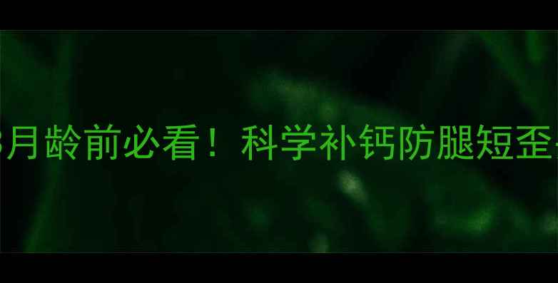 图片 🐾幼犬补钙全攻略｜3月龄前必看！科学补钙防腿短歪头，附钙剂挑选指南2