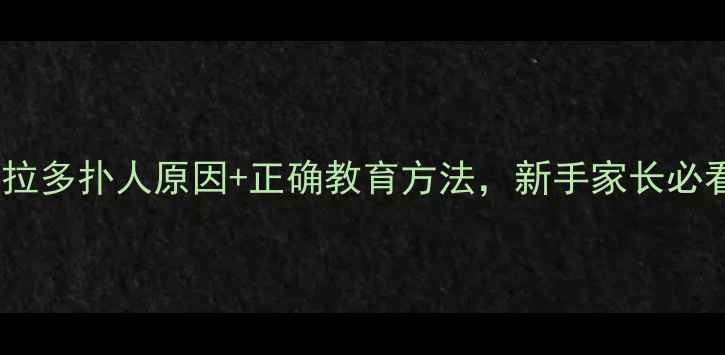 图片 🐾拉布拉多扑人原因+正确教育方法，新手家长必看！🐾2